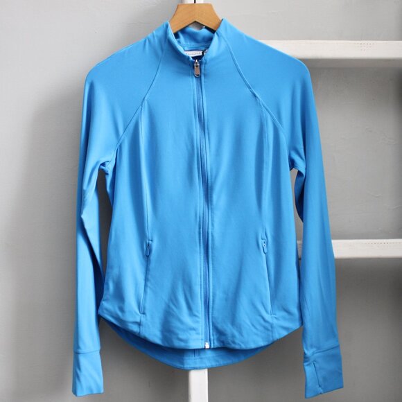 Athleta Women's Black & Blue Salutation Full Zip Jacket Bundle of 2 Size Medium - Picture 6 of 13